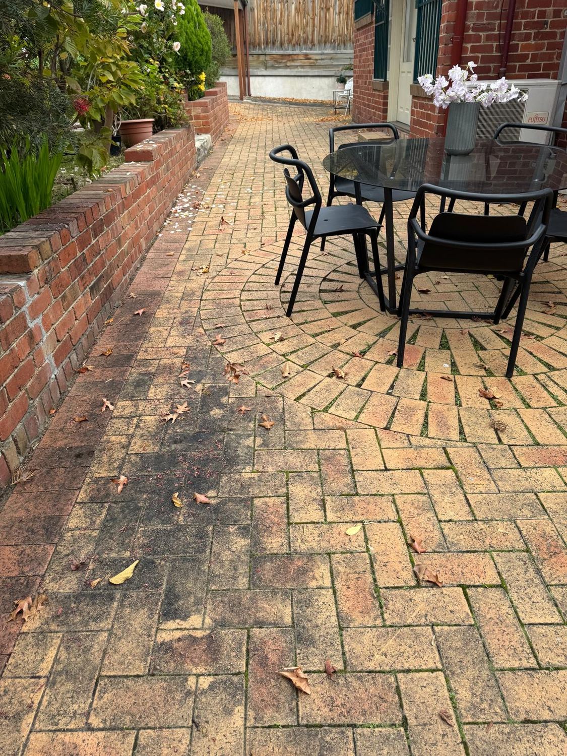 PrimePane pressure cleaning patio