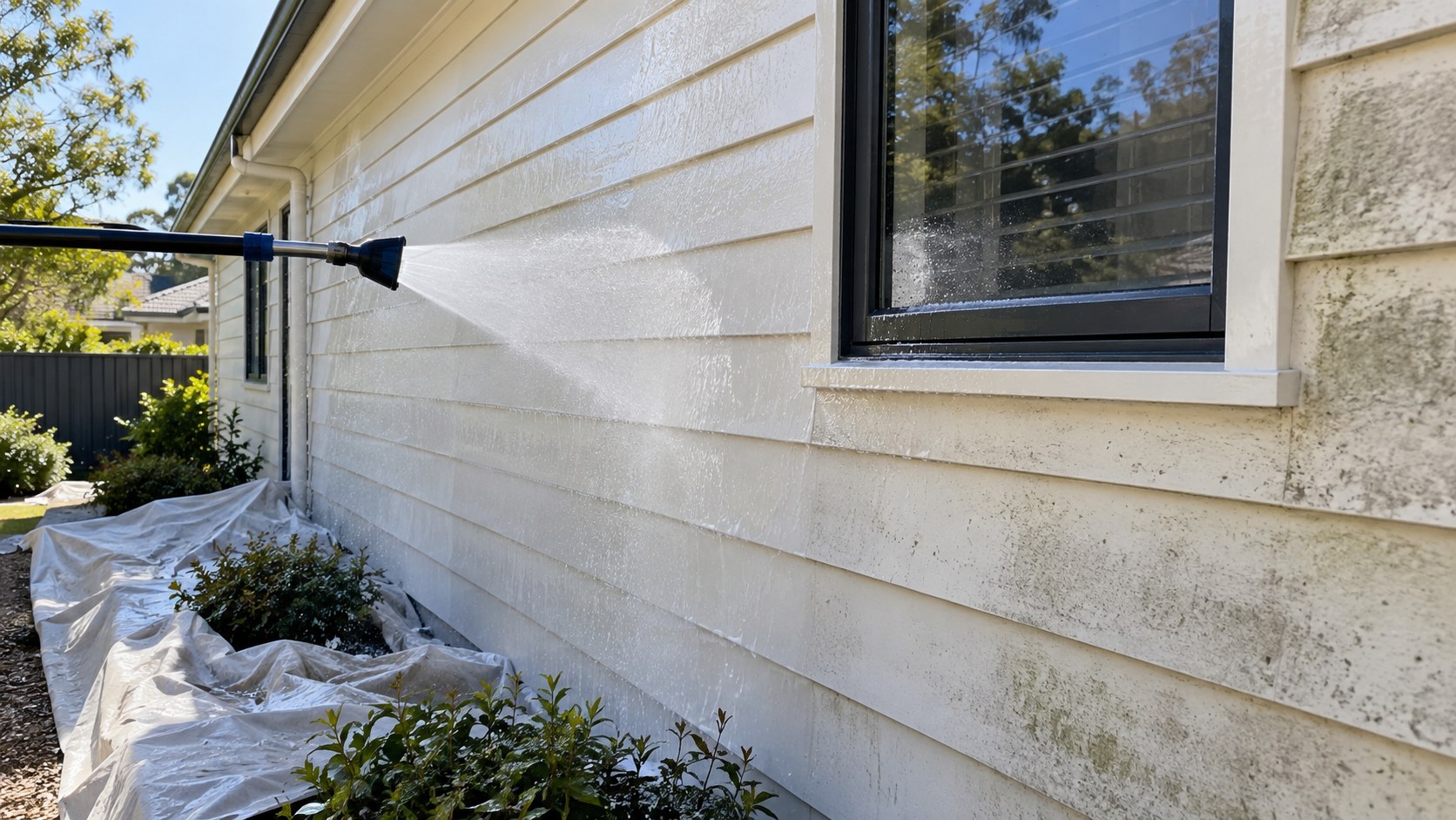 PrimePane Soft Washing project exterior cleaning